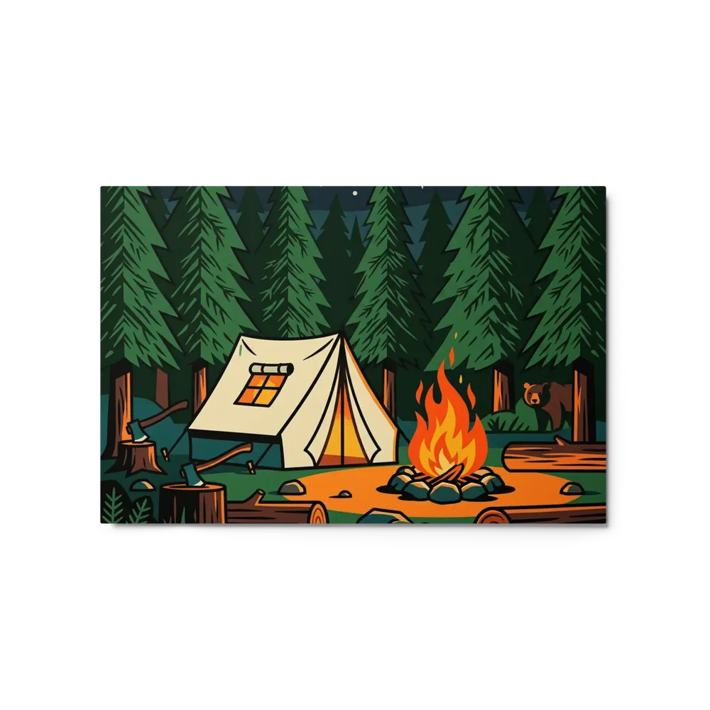 Forest Campfire | Art Print