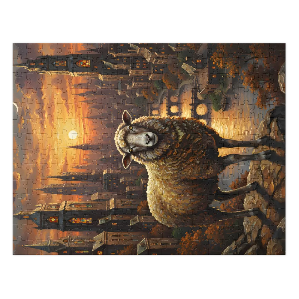 Sheep at Dusk | Jigsaw Puzzles