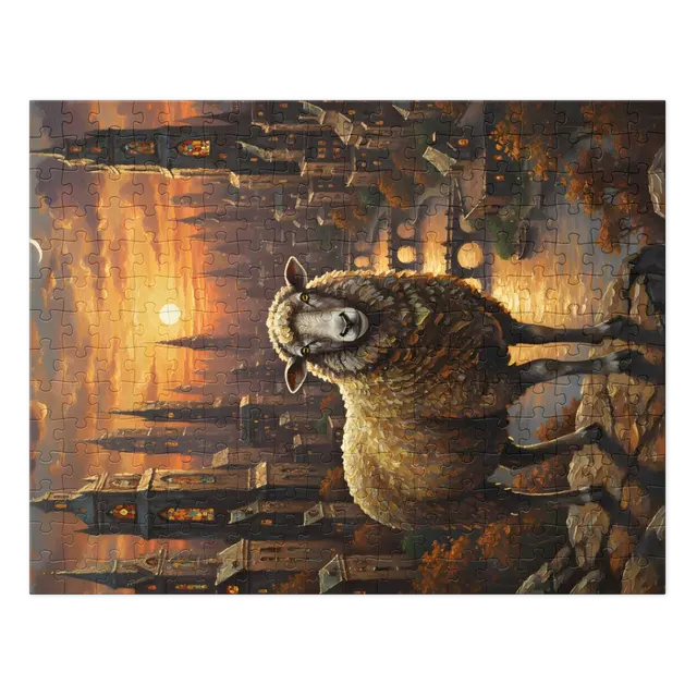Sheep at Dusk | Jigsaw Puzzles