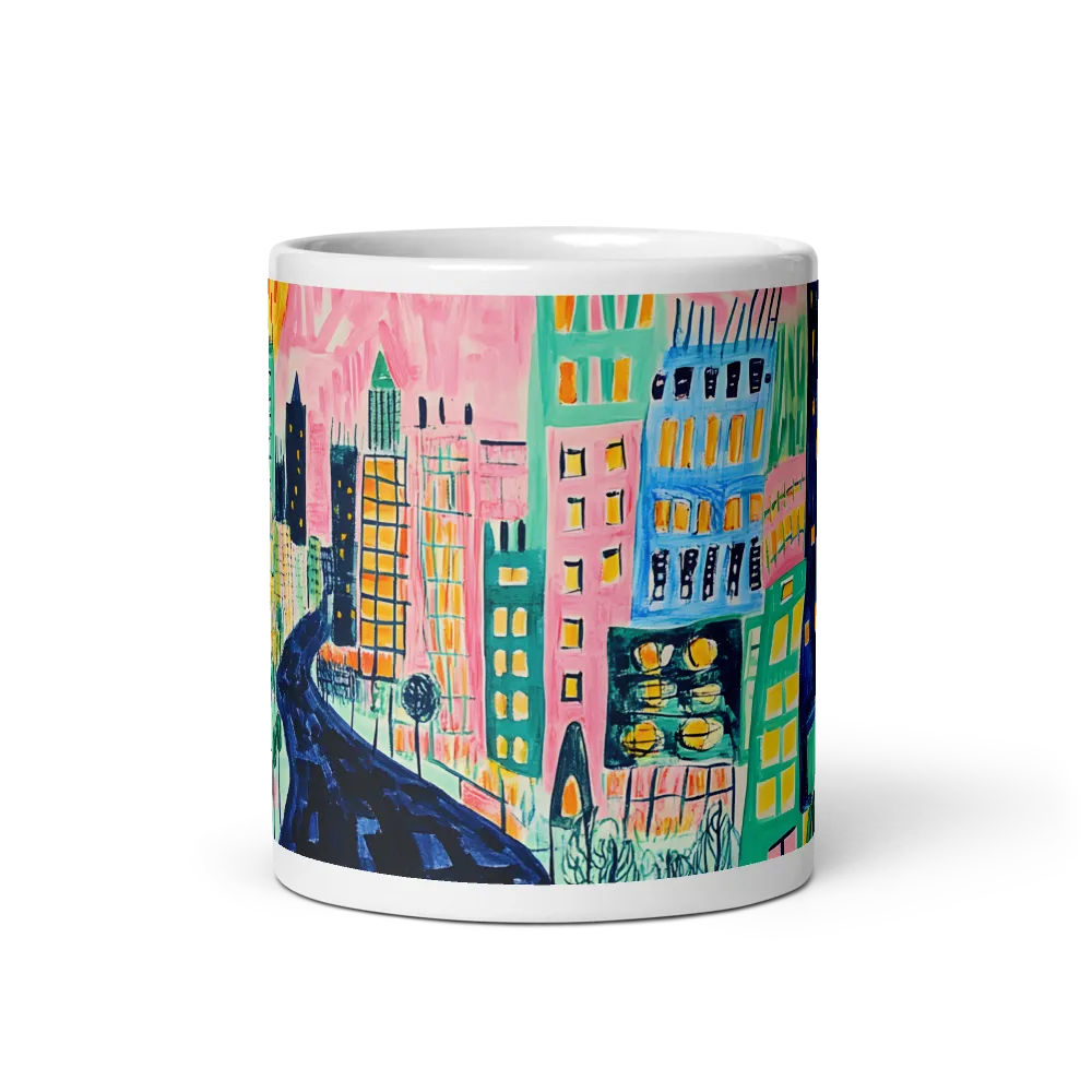 Vibrant Cityscape Odyssey 
 Mug | 11 oz
