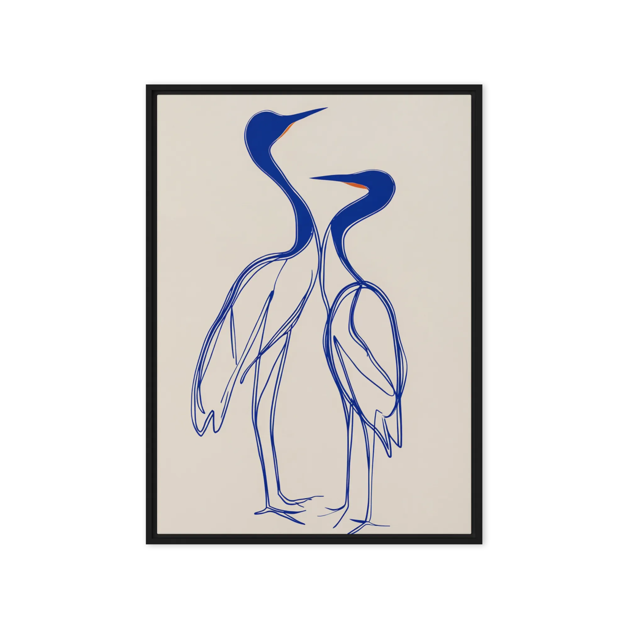 Blue Cranes in Harmony | Art Print