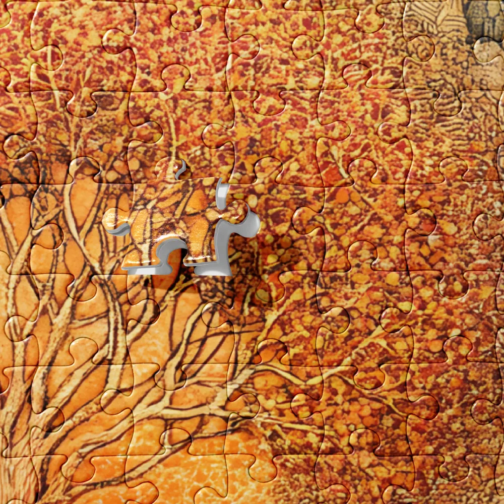 The Luminous Forest Path 
 Jigsaw Puzzle