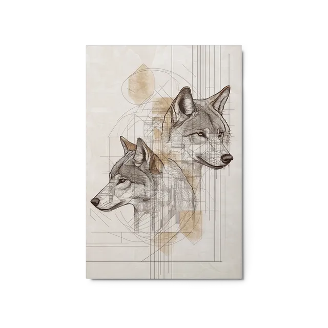 Wolves in Geometry | Art Print
