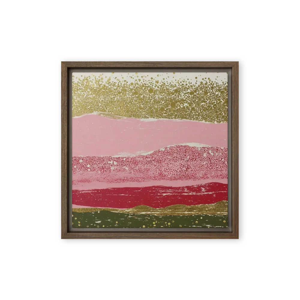 Rose Quartz Valley 
 Poster with Red oak Frame | 16″x 16″