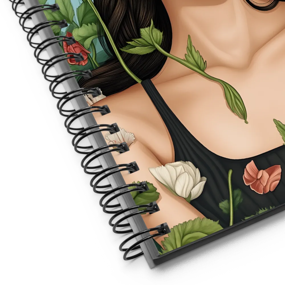 Ethereal Bloom 
 Spiral Notebook | 140 pages