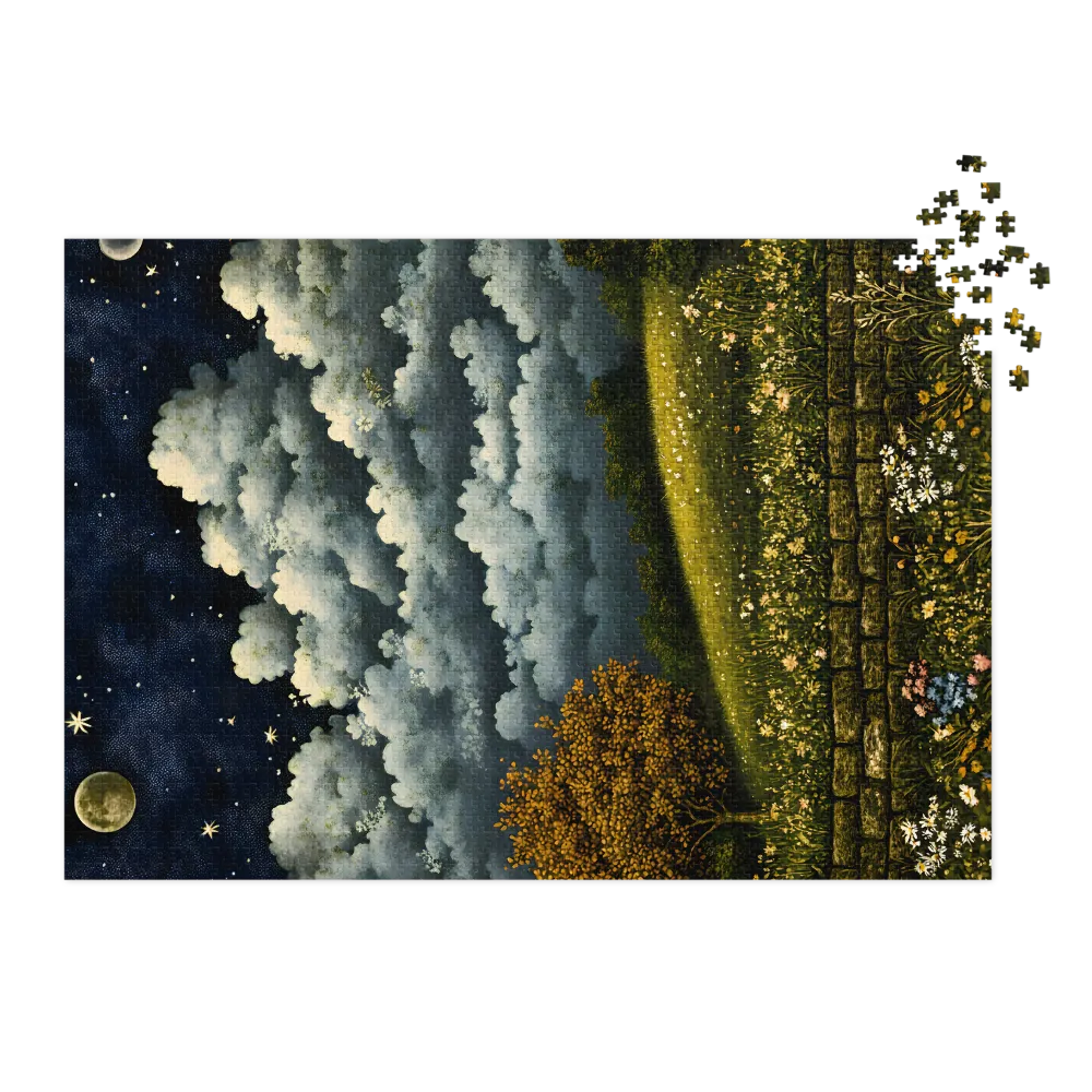 Enchanted Night Over the Meadow