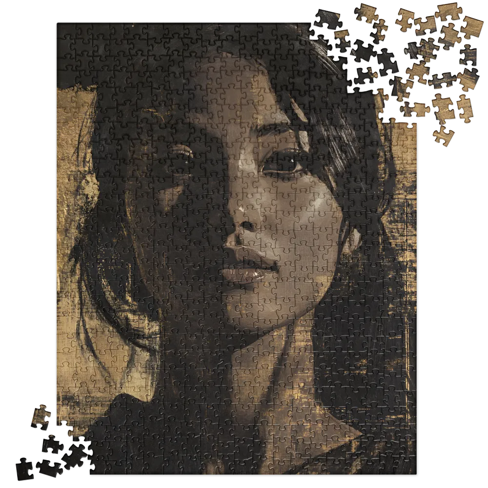 Gilded Shadow Portrait 
 Jigsaw Puzzle