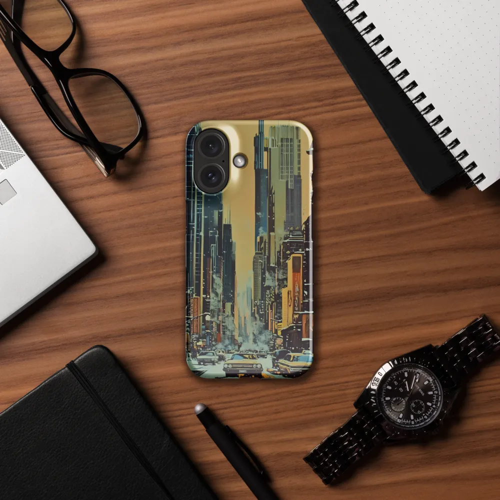 Winter Cityscape Painting 
 iPhone 16 Pro | Tough Case