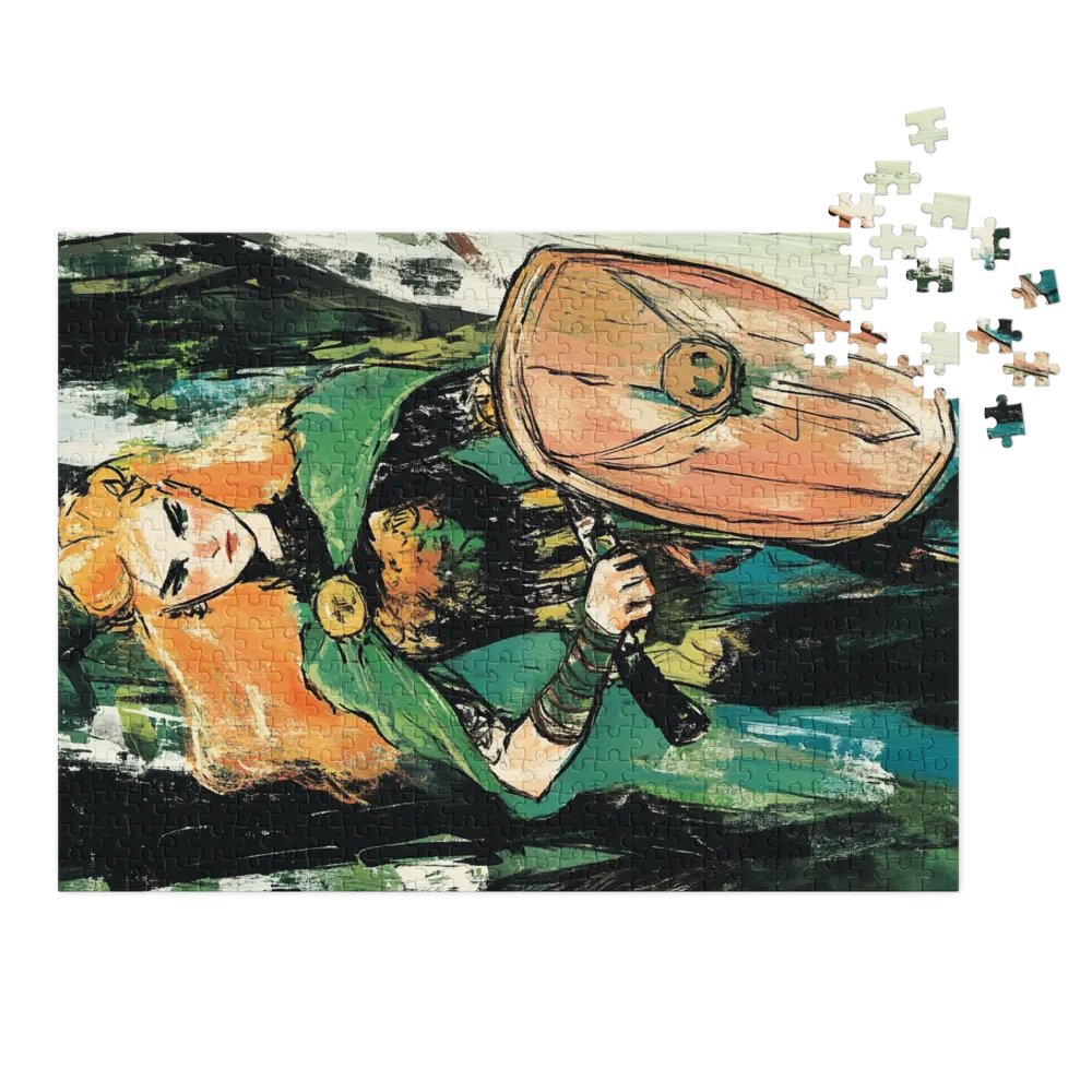 Fierce Woman Warrior Artwork | Jigsaw Puzzle (252/520 pieces)