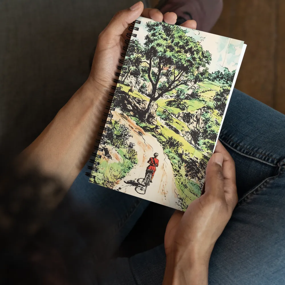 Journey Through Green Hills 
 Spiral Notebook | 140 pages