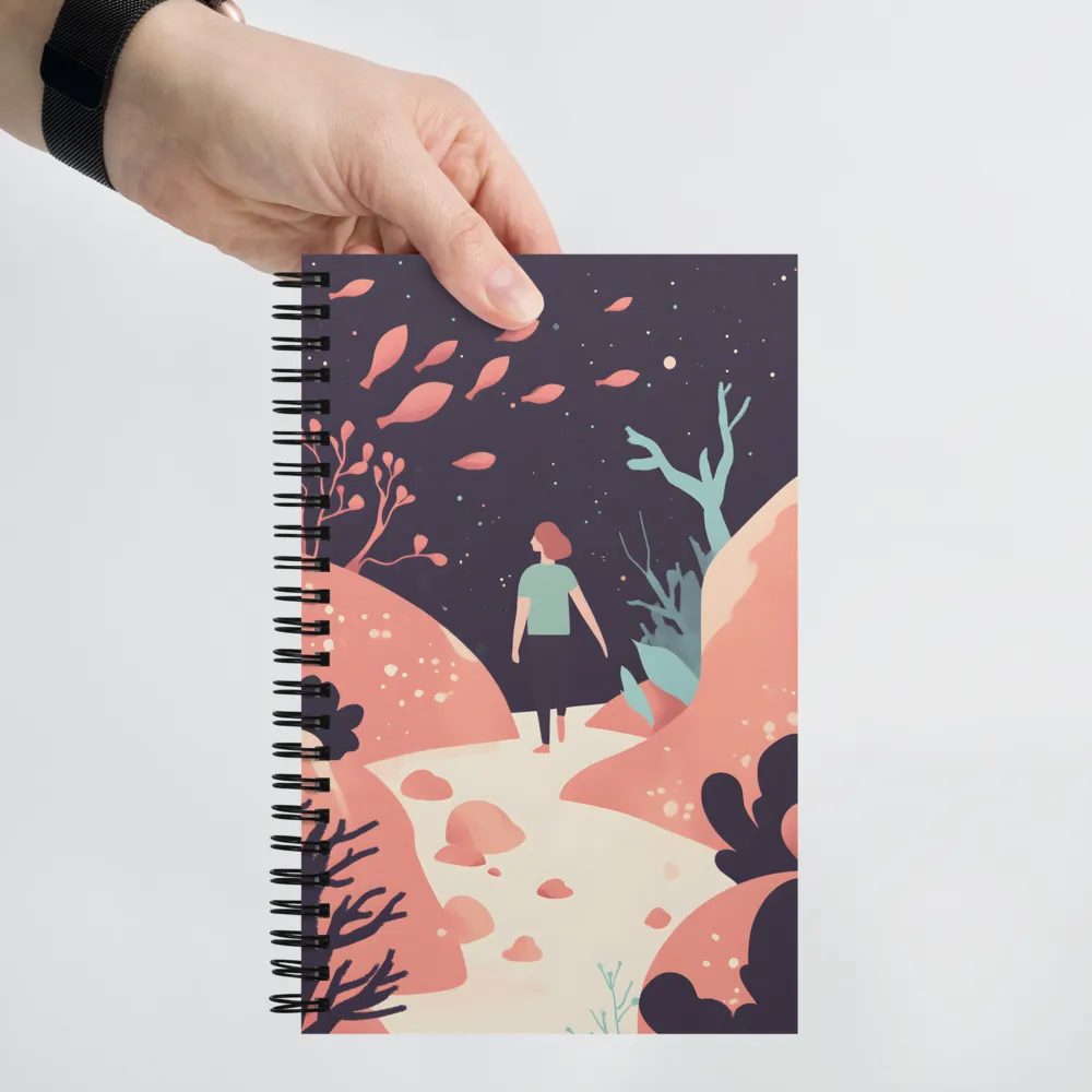 Journey Through the Cosmic Forest 
 Spiral Notebook | 140 pages