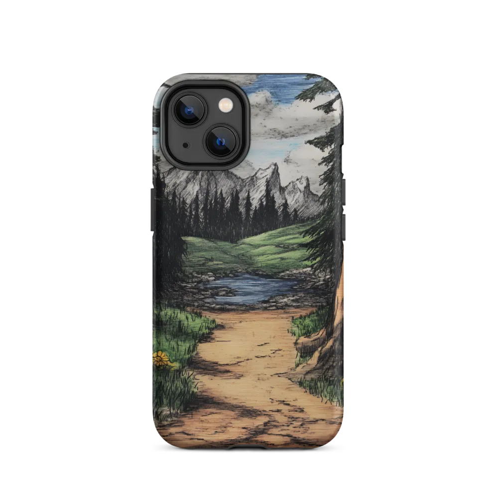 Mountainous Vista Pathway | Phone Case