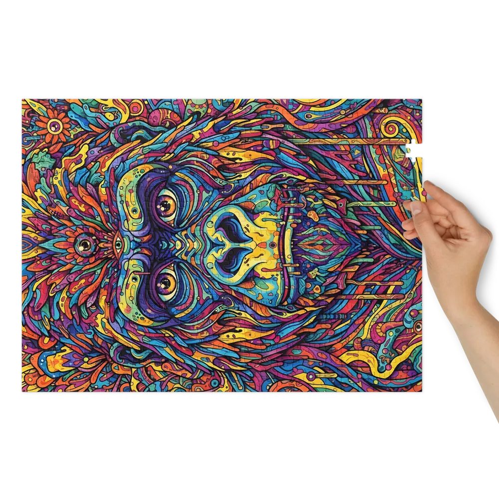Psychedelic Gorilla | Jigsaw Puzzles