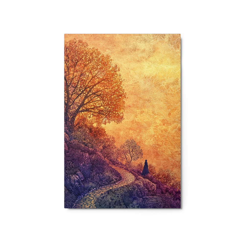 The Wanderer's Golden Path | Art Print