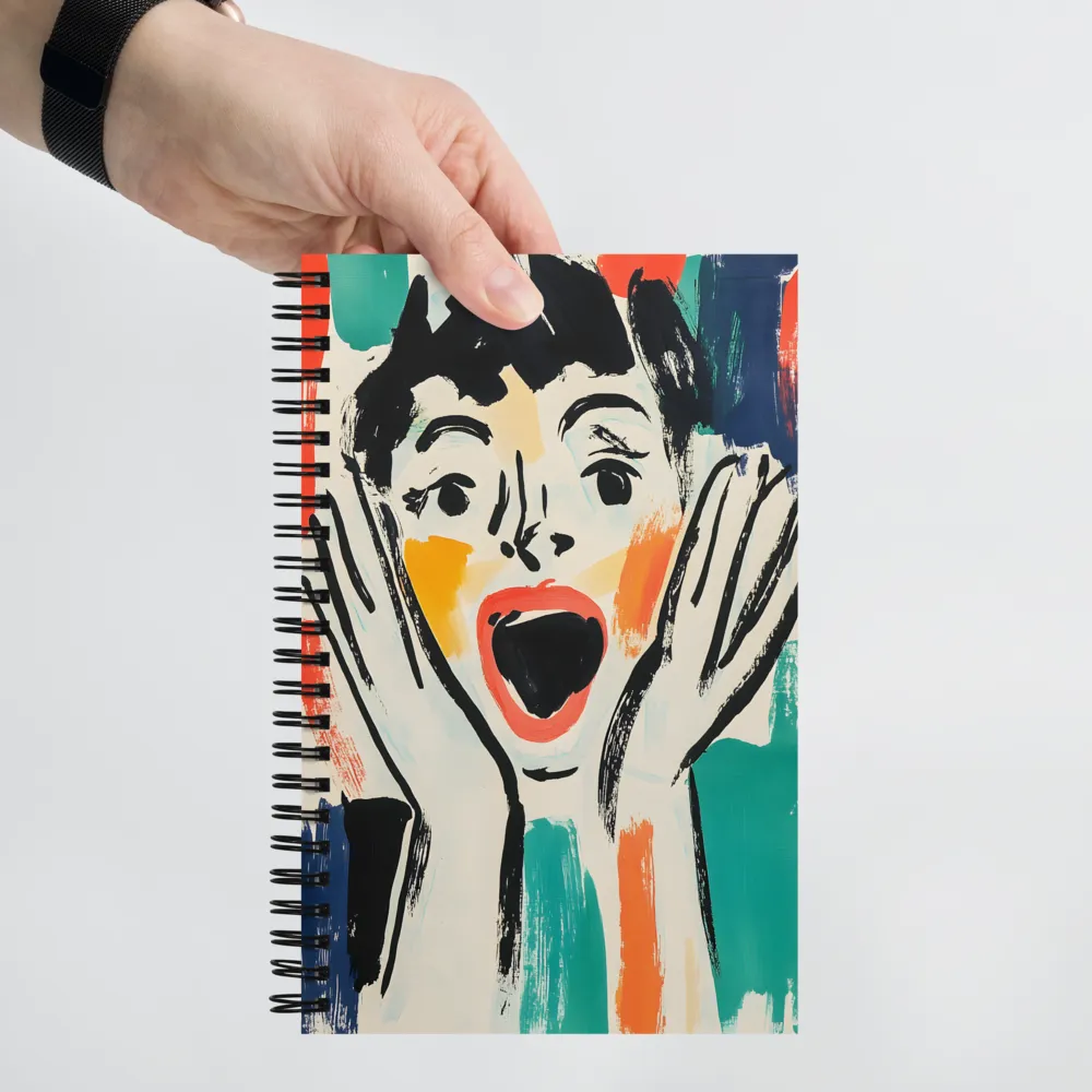 Expressive Scream 
 Spiral Notebook | 140 pages