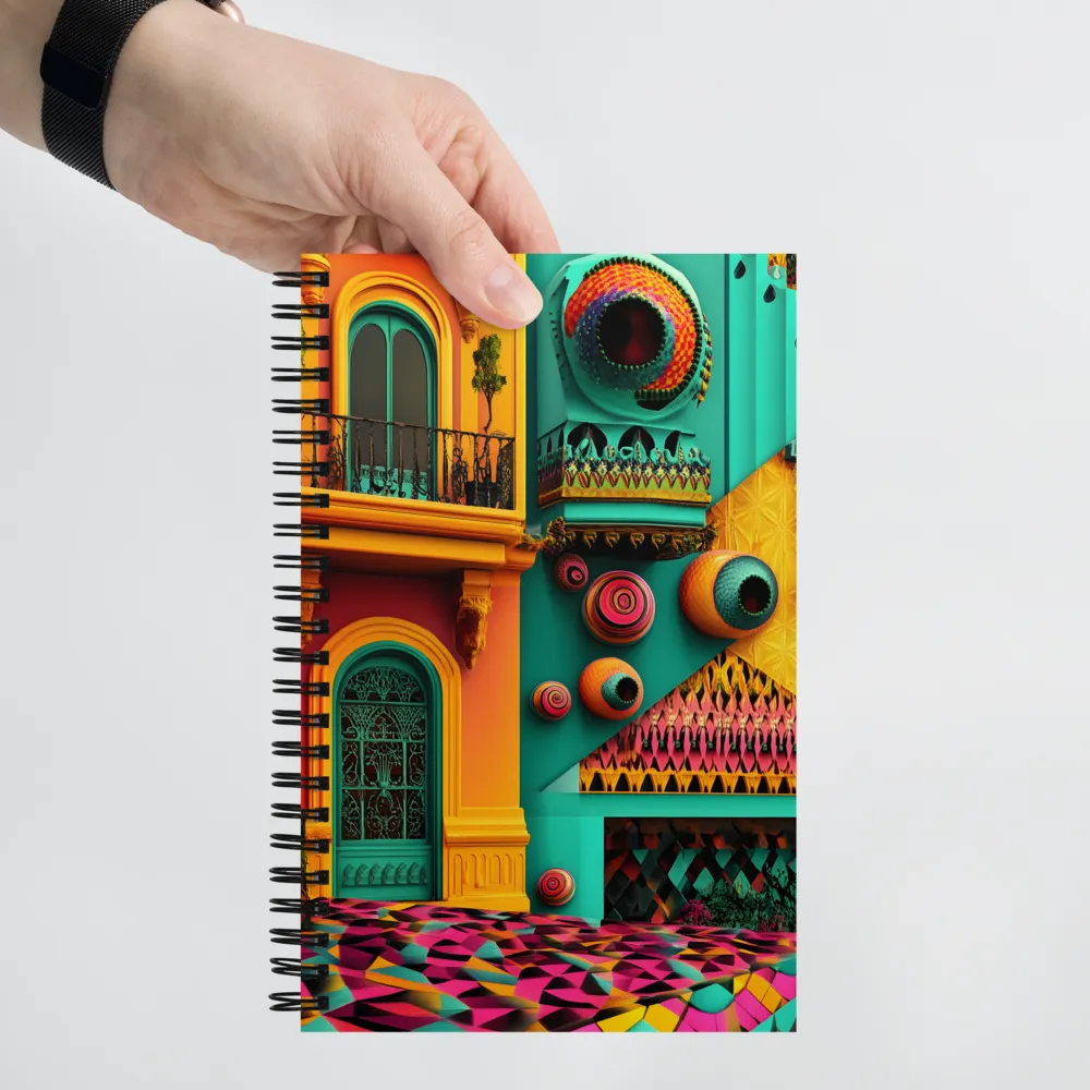 Dreamlike Cityscape Abstract 
 Spiral Notebook | 140 pages