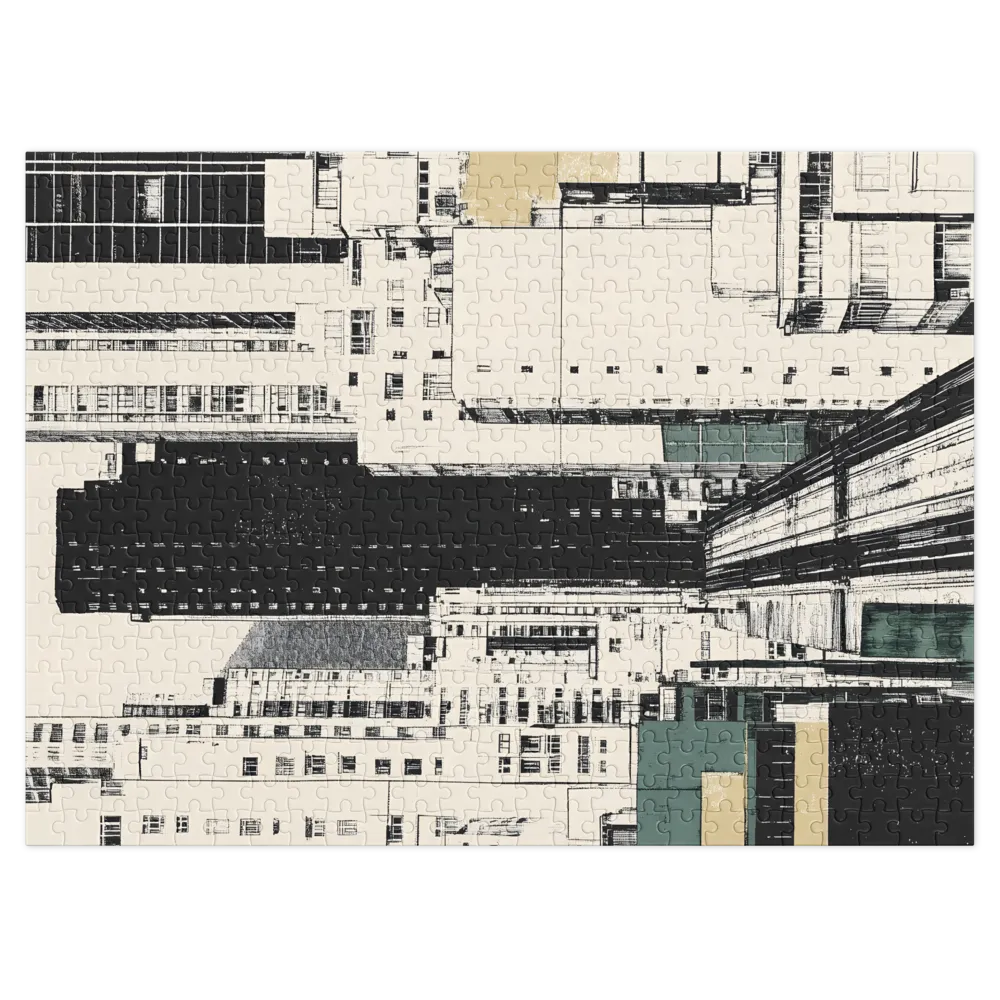 Modern Cityscape Illustration | Jigsaw Puzzle (252/520 pieces)