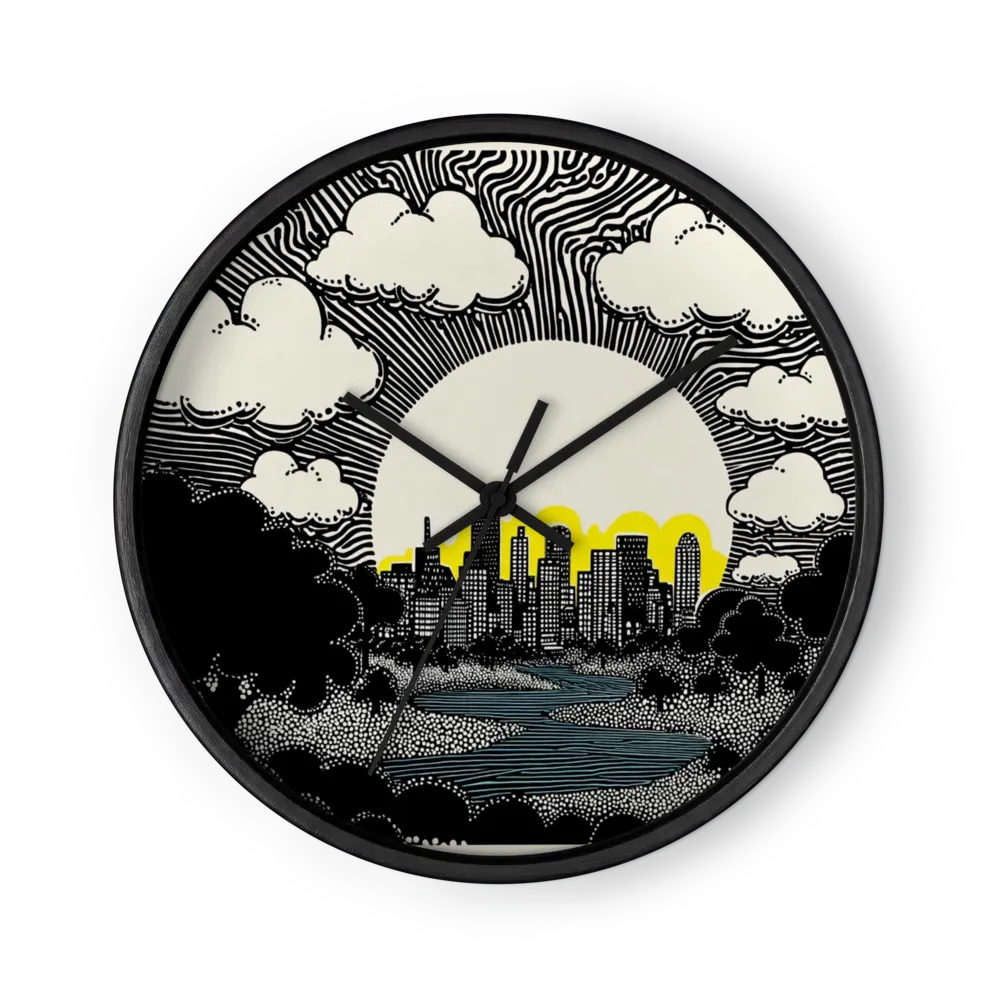 Profilo Urbano Grafico | Orologio da parete