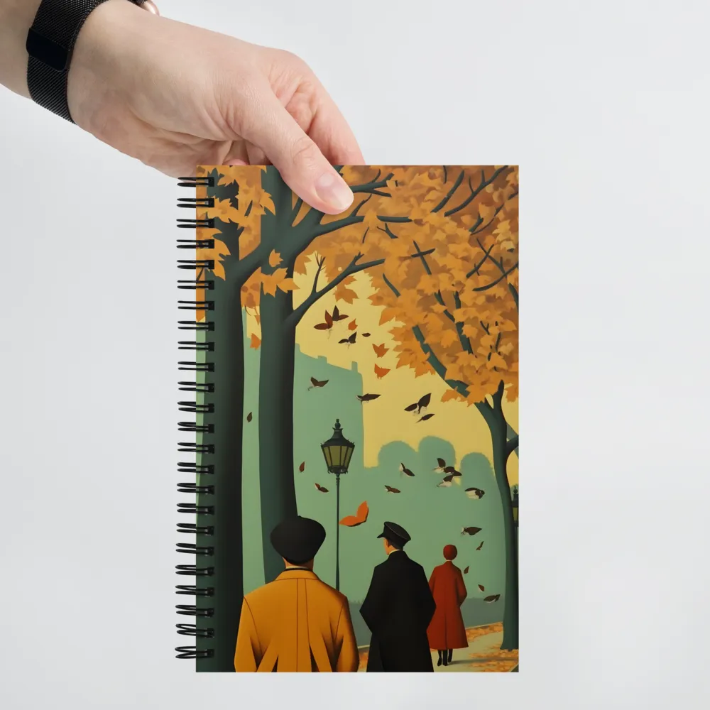 Autumnal City Stroll 
 Spiral Notebook | 140 pages