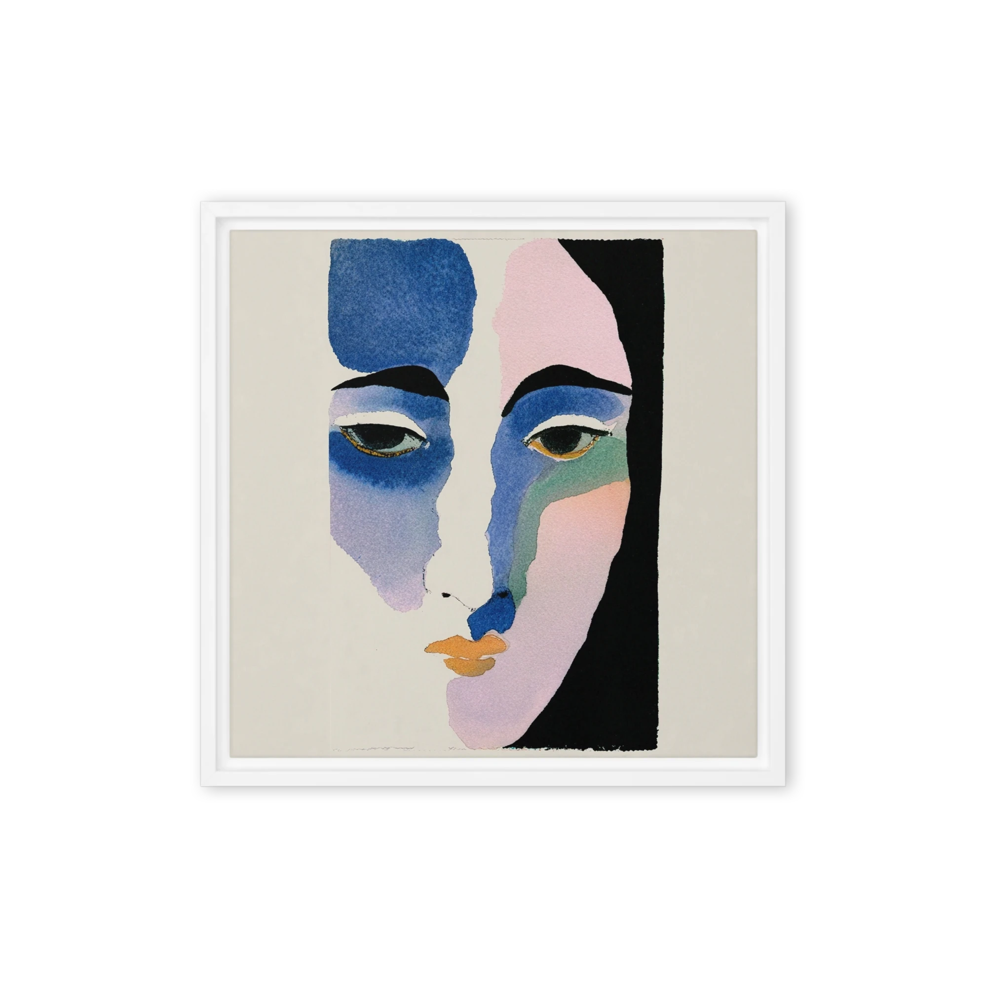 Blue and Pink Face
