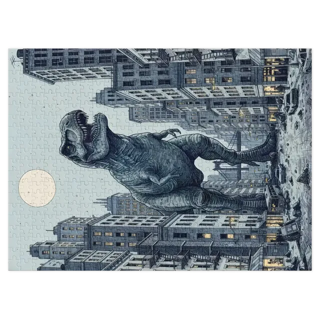 Tyrannosaurus in the City | Jigsaw Puzzles