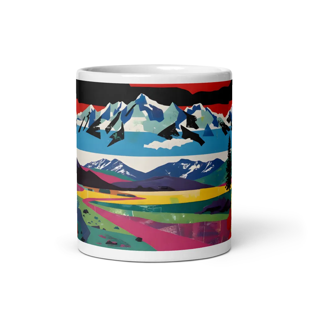 Prismatic Mountain Poster