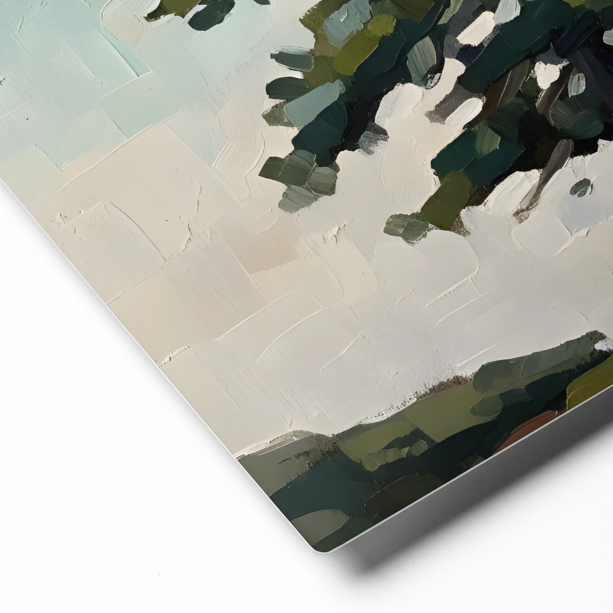The Standalone Pine 
 Canvas with Brown Frame