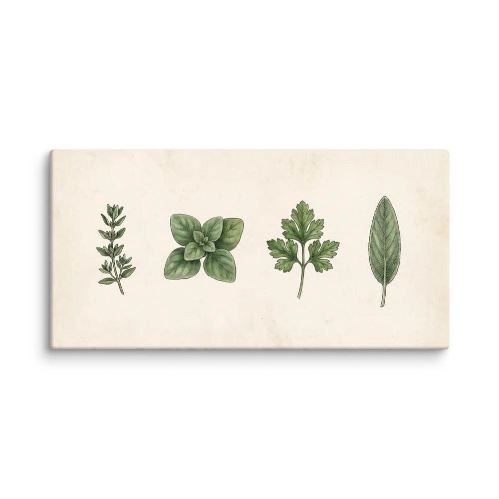 Vintage Herbal Collection 
 Canvas | 12″x 24″