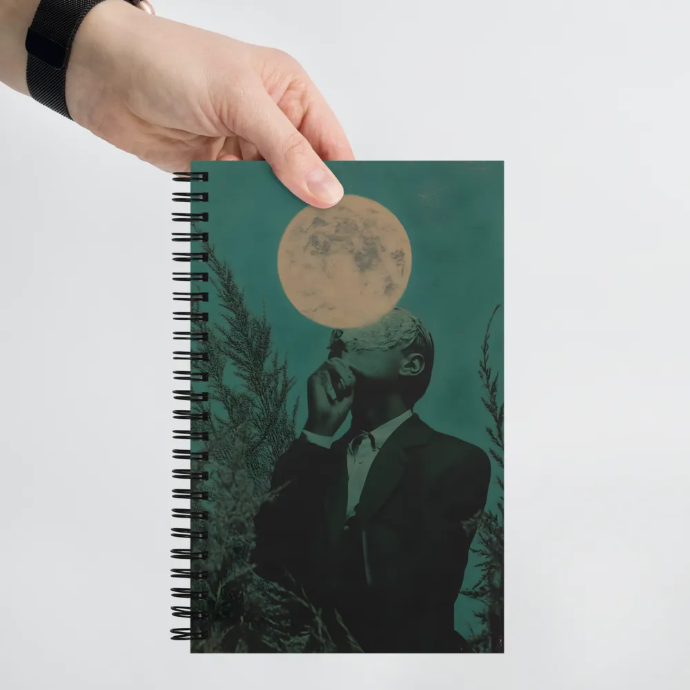 Lunar Silhouette 
 Spiral Notebook | 140 pages