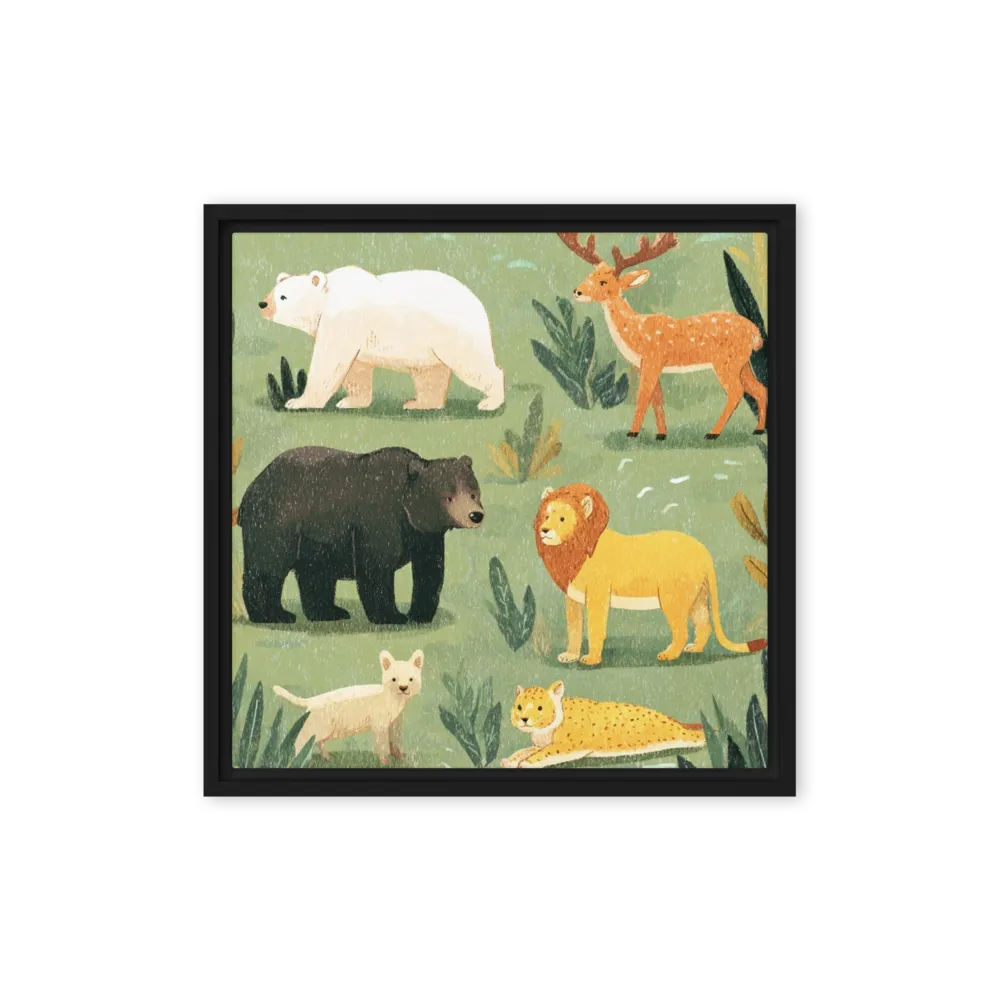 Wildwood Friends 
 Canvas | 8″x 8″