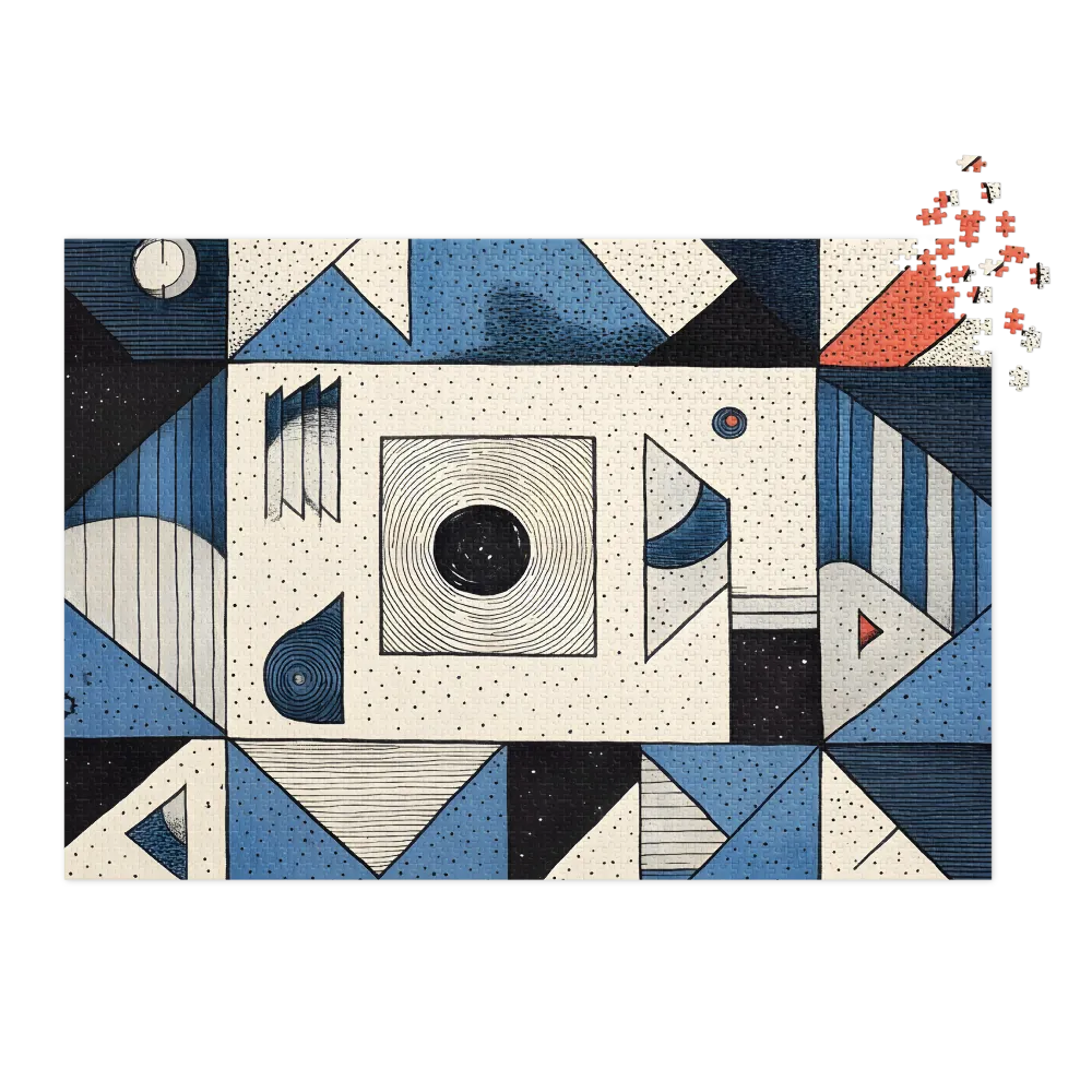 Cosmic Geometry 
 Jigsaw Puzzle in Tin Box