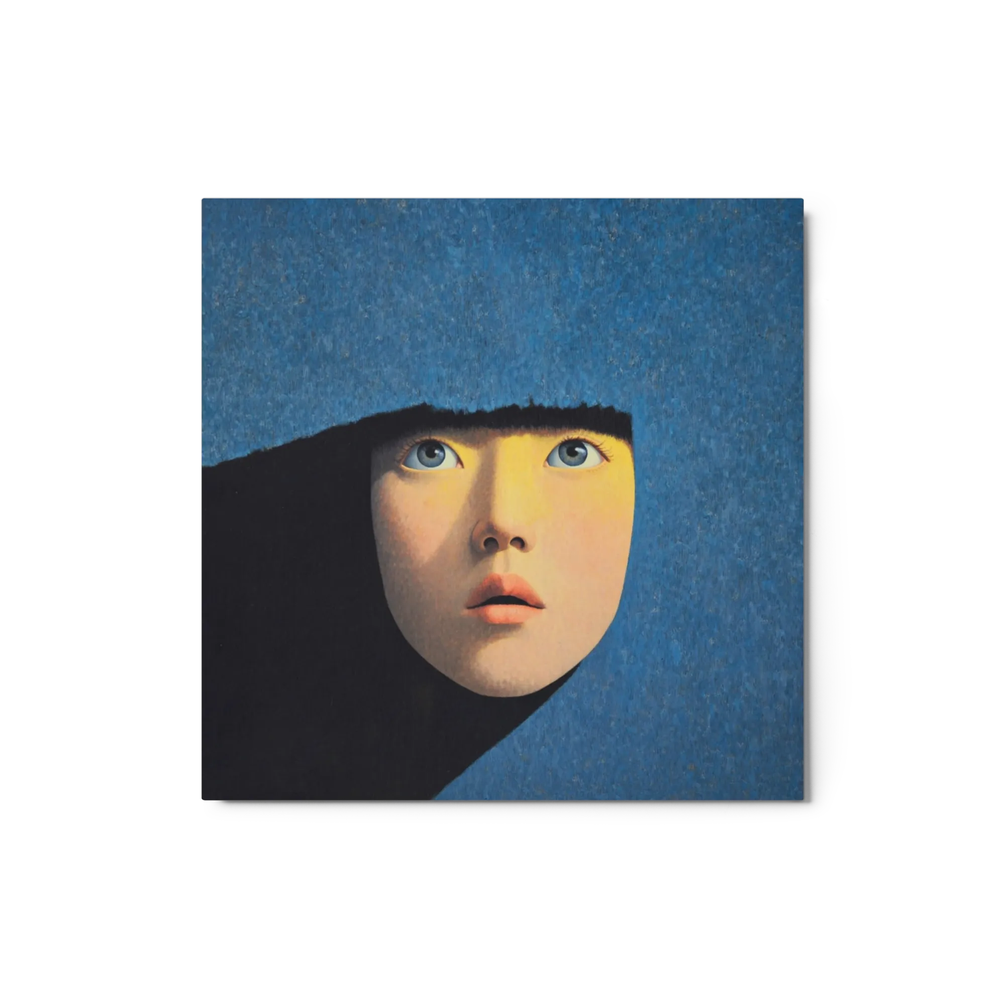 Upward Gaze in Blue