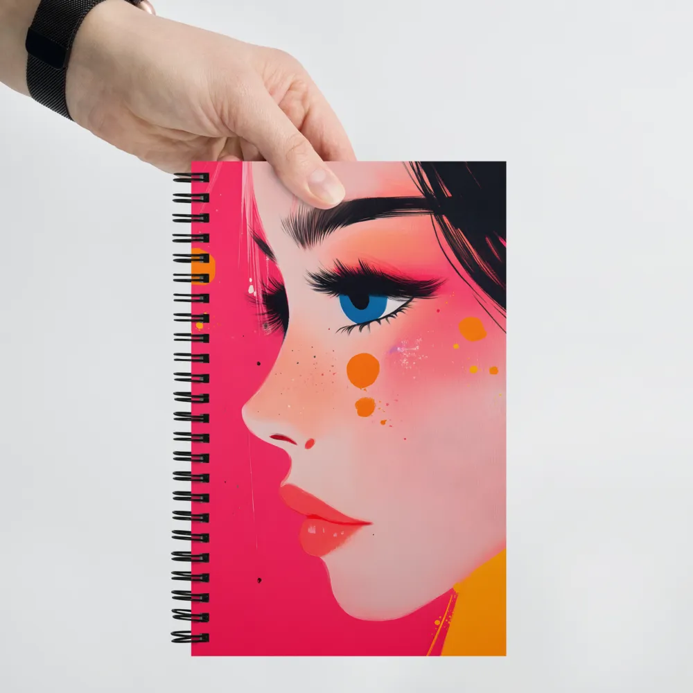 Vibrant Pop Art Portrait 
 Spiral Notebook | 140 pages