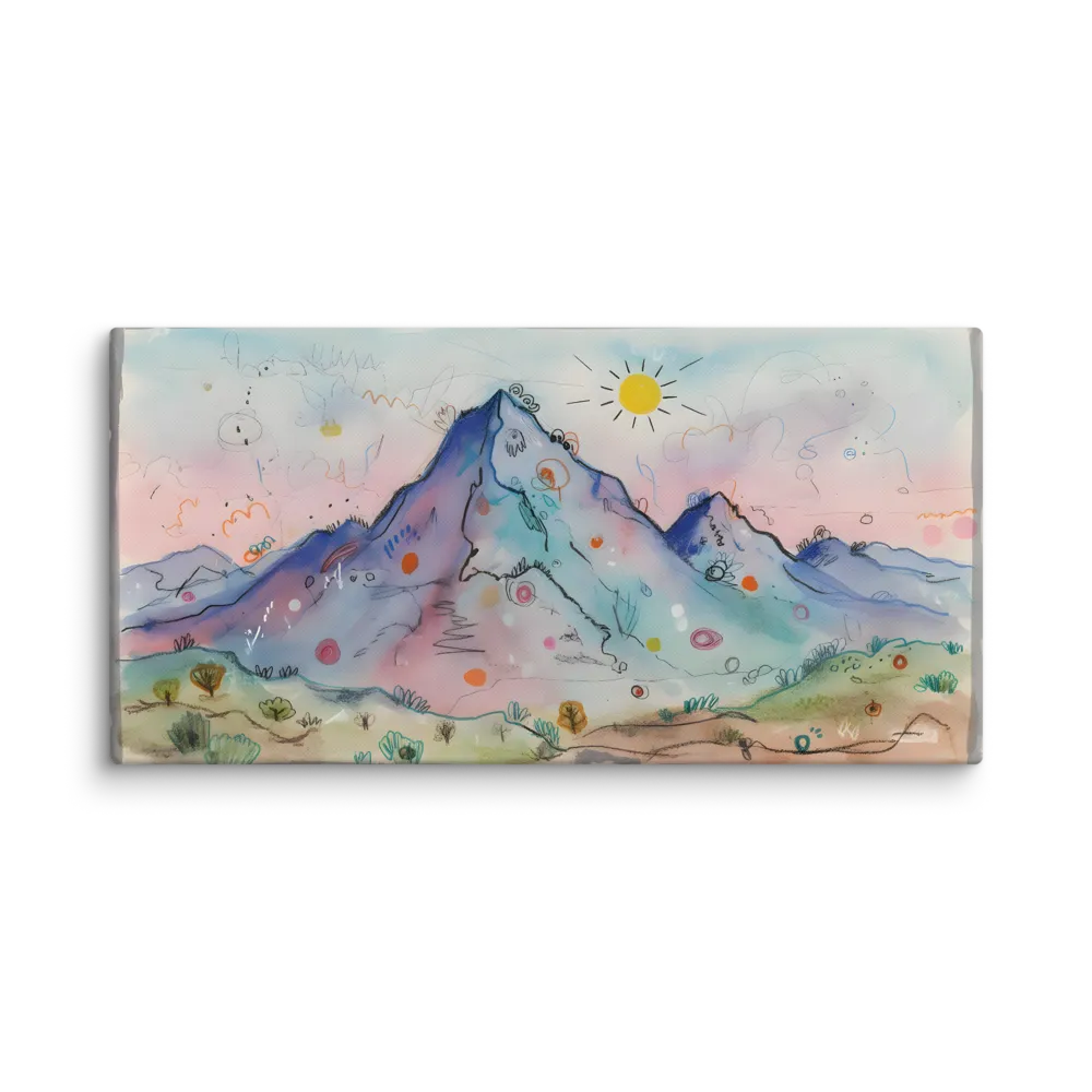 Dreamy Peaks 
 Canvas | 12″x 24″