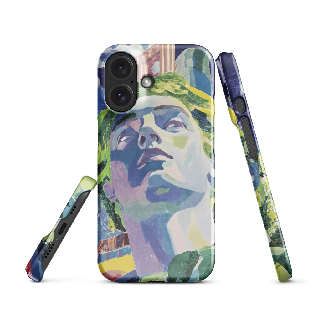 Cubist Bust in Vibrant Landscape 
 Samsung Galaxy S25 | Snap Case