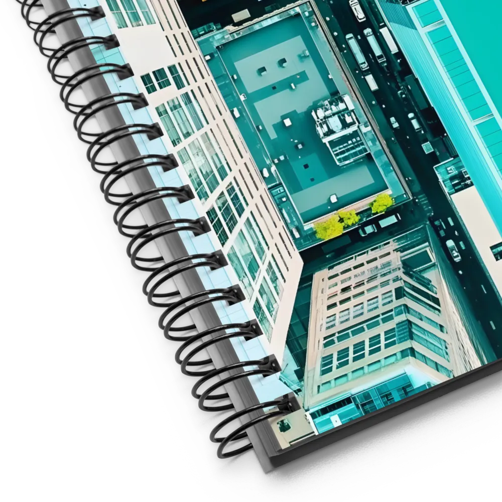Urban Teal Horizon 
 Spiral Notebook | 140 pages