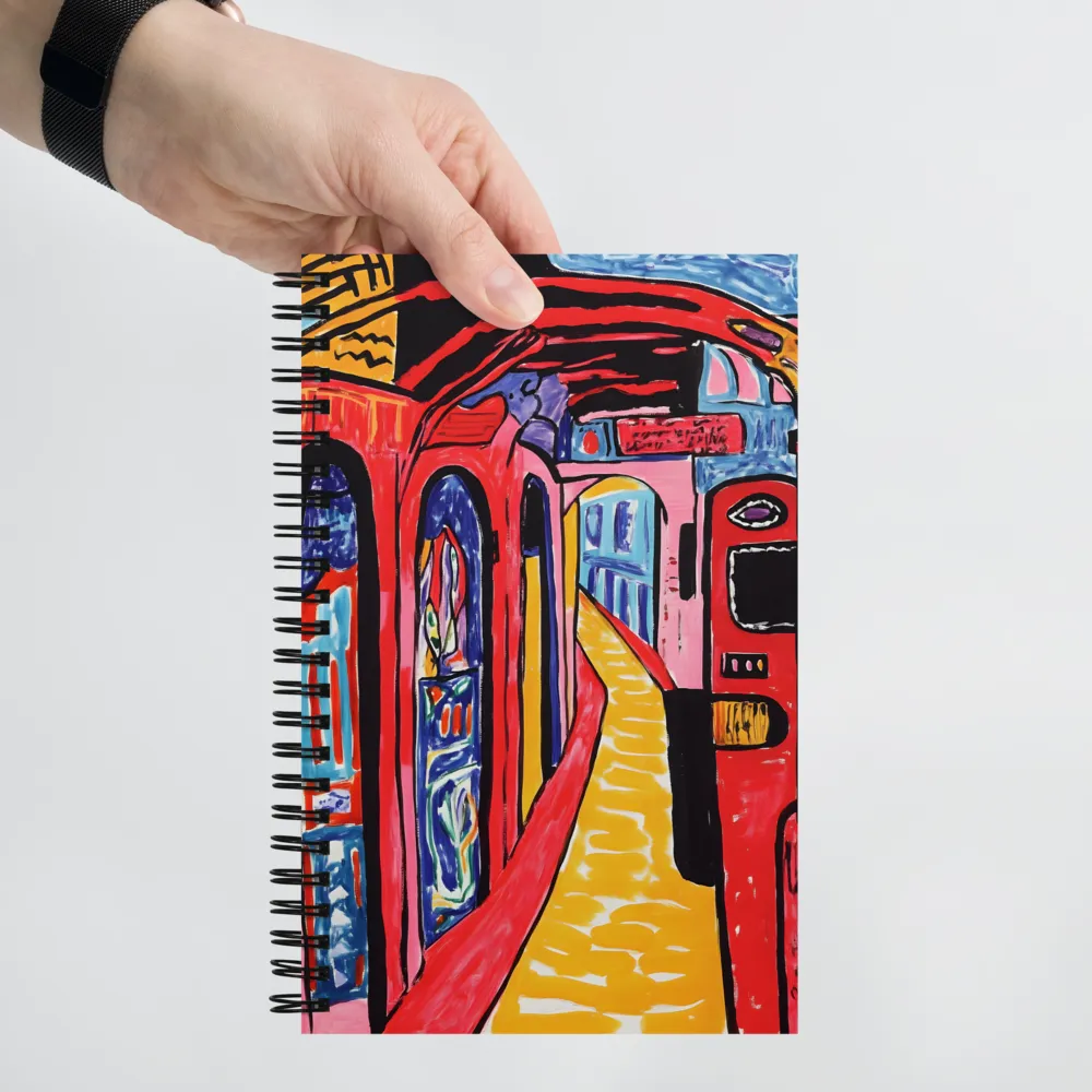 Labyrinthine Cityscape 
 Spiral Notebook | 140 pages