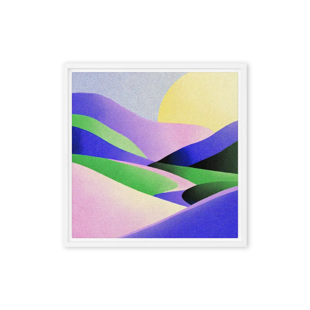 Sun Over Pointillist Hills | Art Print