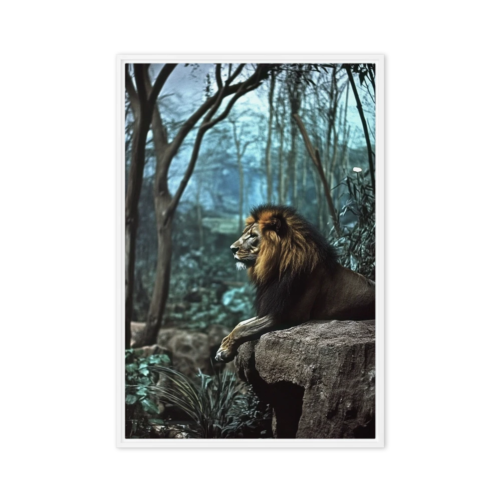 Tranquil Forest Lion | Art Print