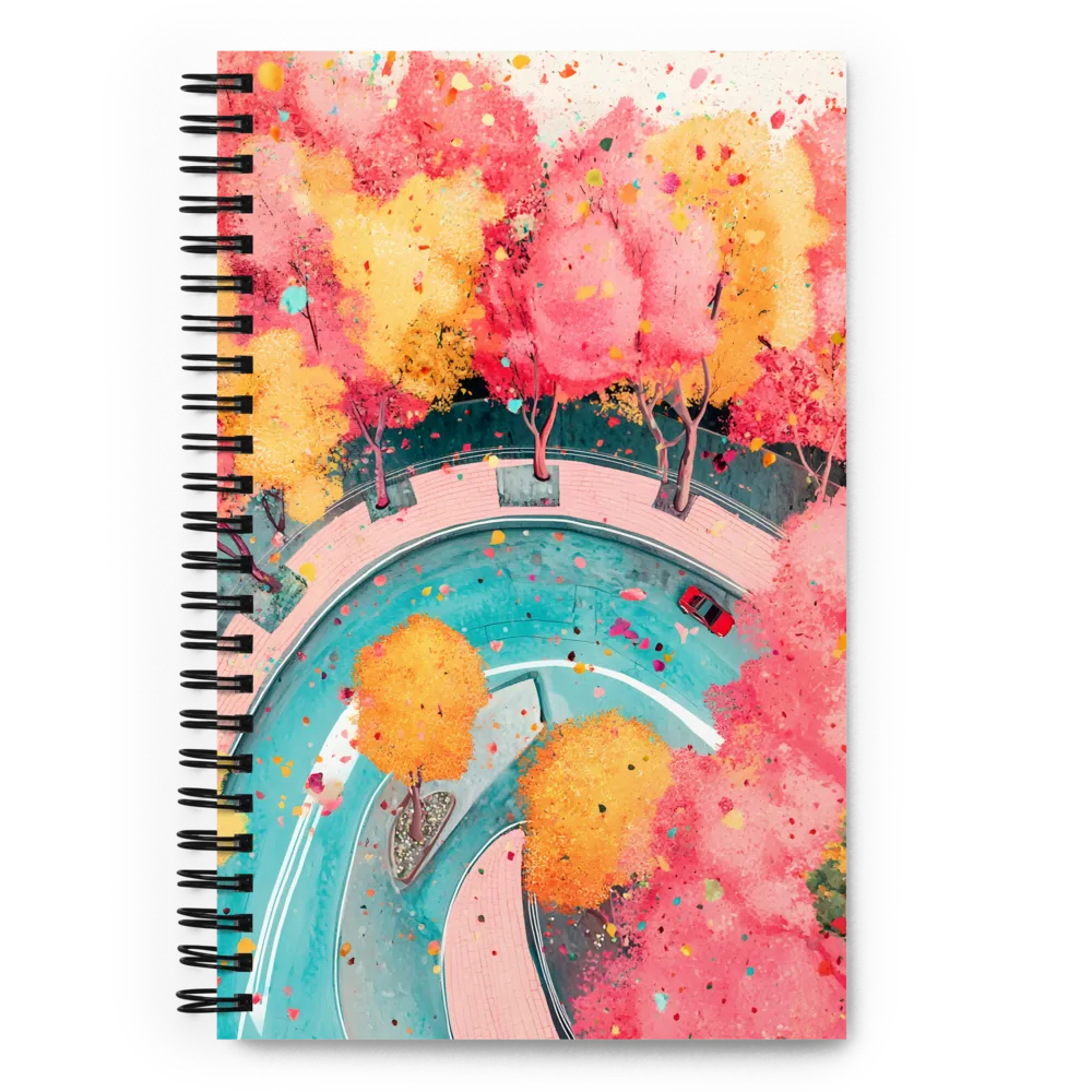 Autumnal City Drive 
 Spiral Notebook | 140 pages