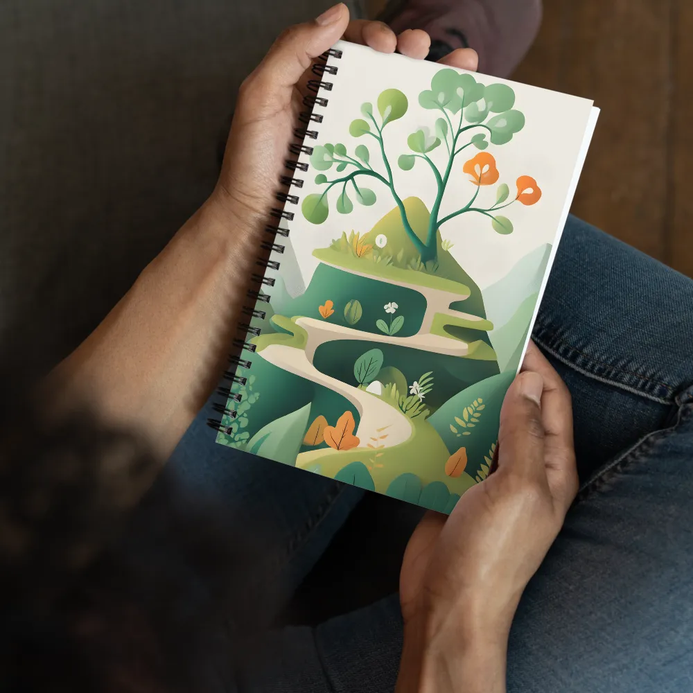 The Winding Path 
 Spiral Notebook | 140 pages