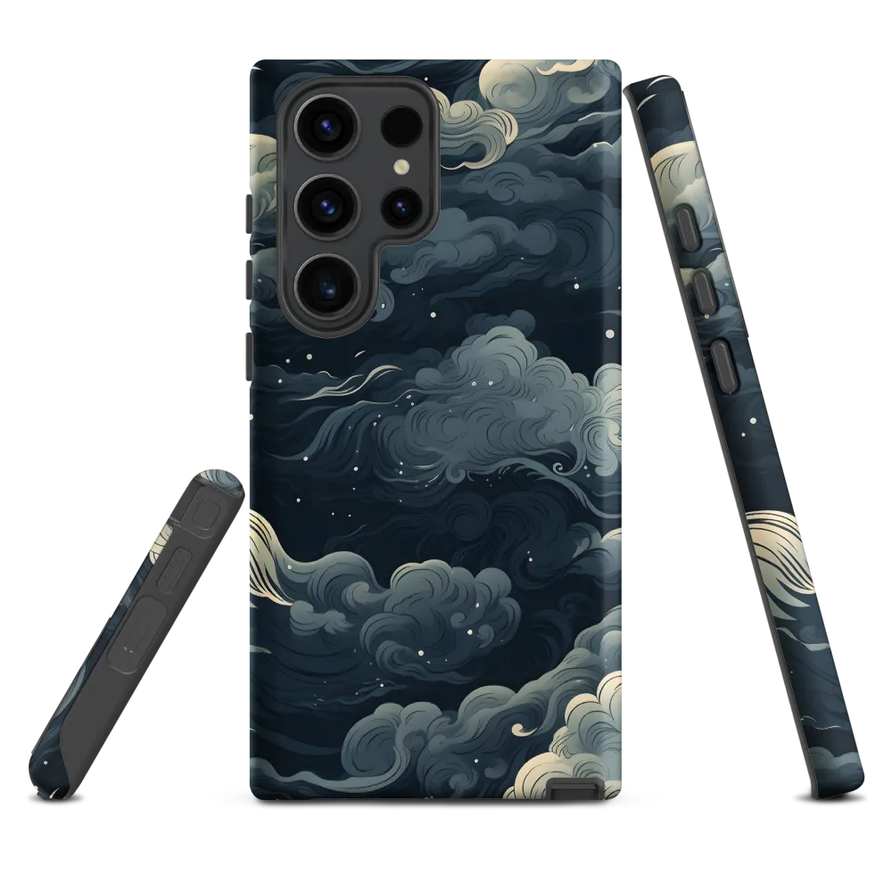 Swirling Clouds in Night Sky | Phone Case