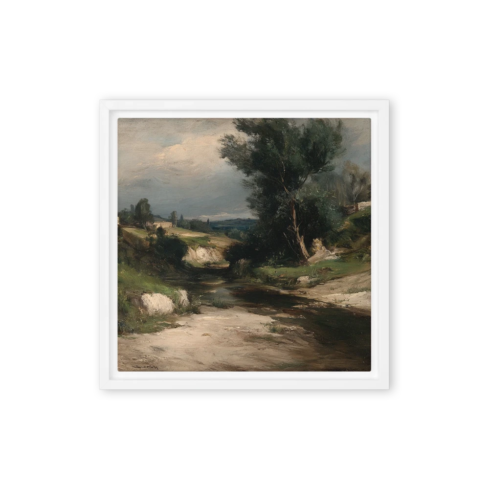 Stream in Countryside Landscape | Art Print