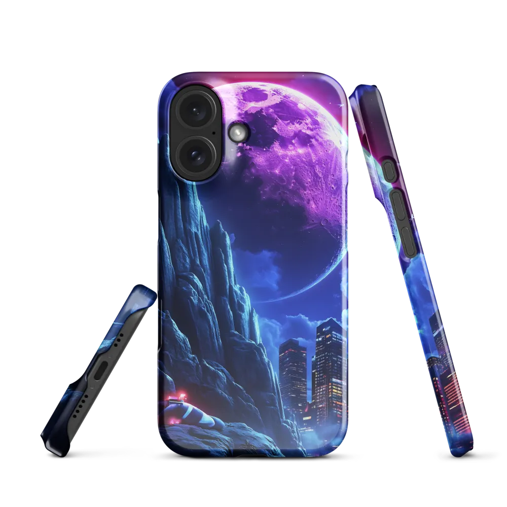 Neon Glow on Distant Shores 
 iPhone 16 Pro | Tough Case