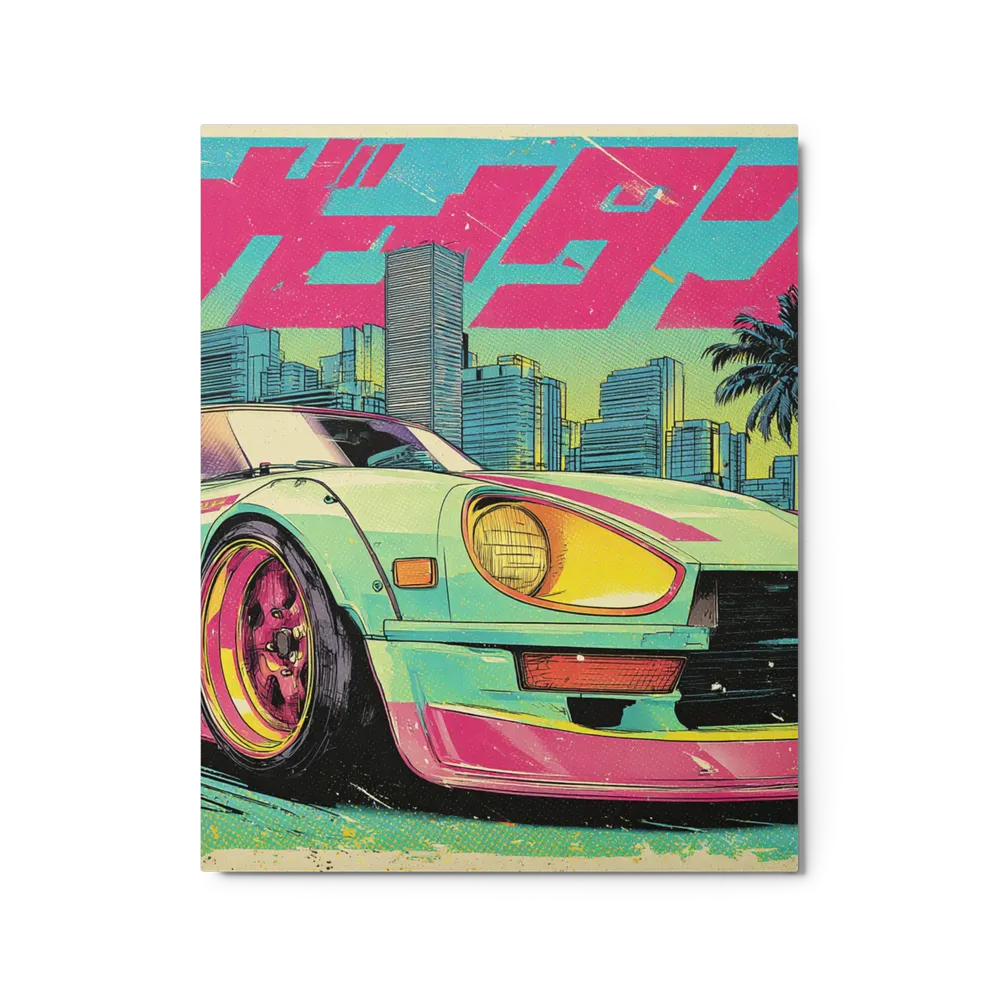Retro-Futuristic City Ride | Art Print