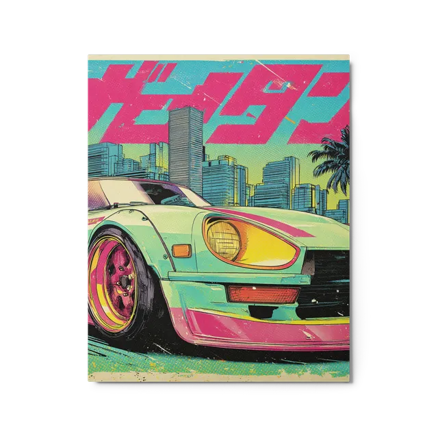 Retro-Futuristic City Ride | Art Print