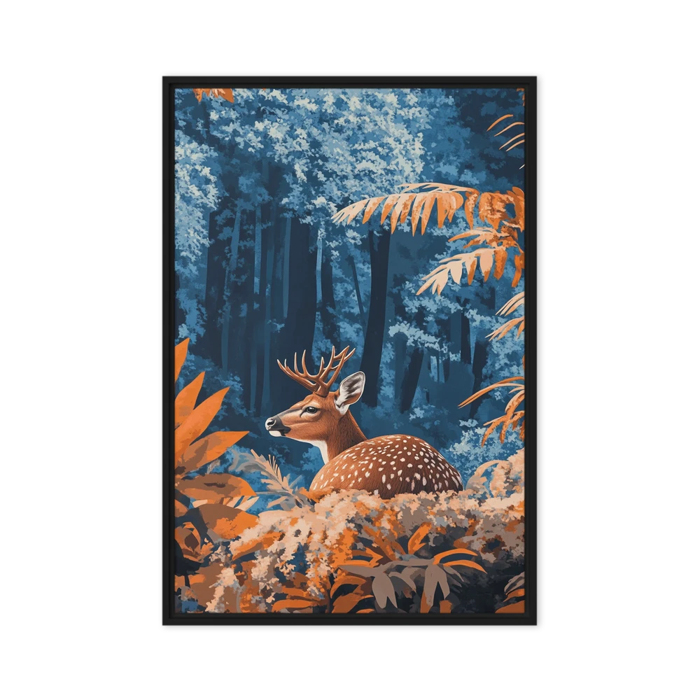 Blue Forest Stag | Art Print