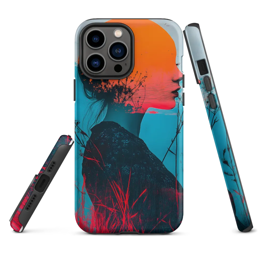 Surreal Double Exposure Portrait | Phone Case