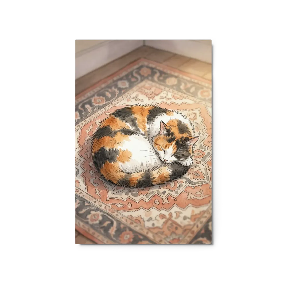 Tranquil Calico Slumber | Art Print
