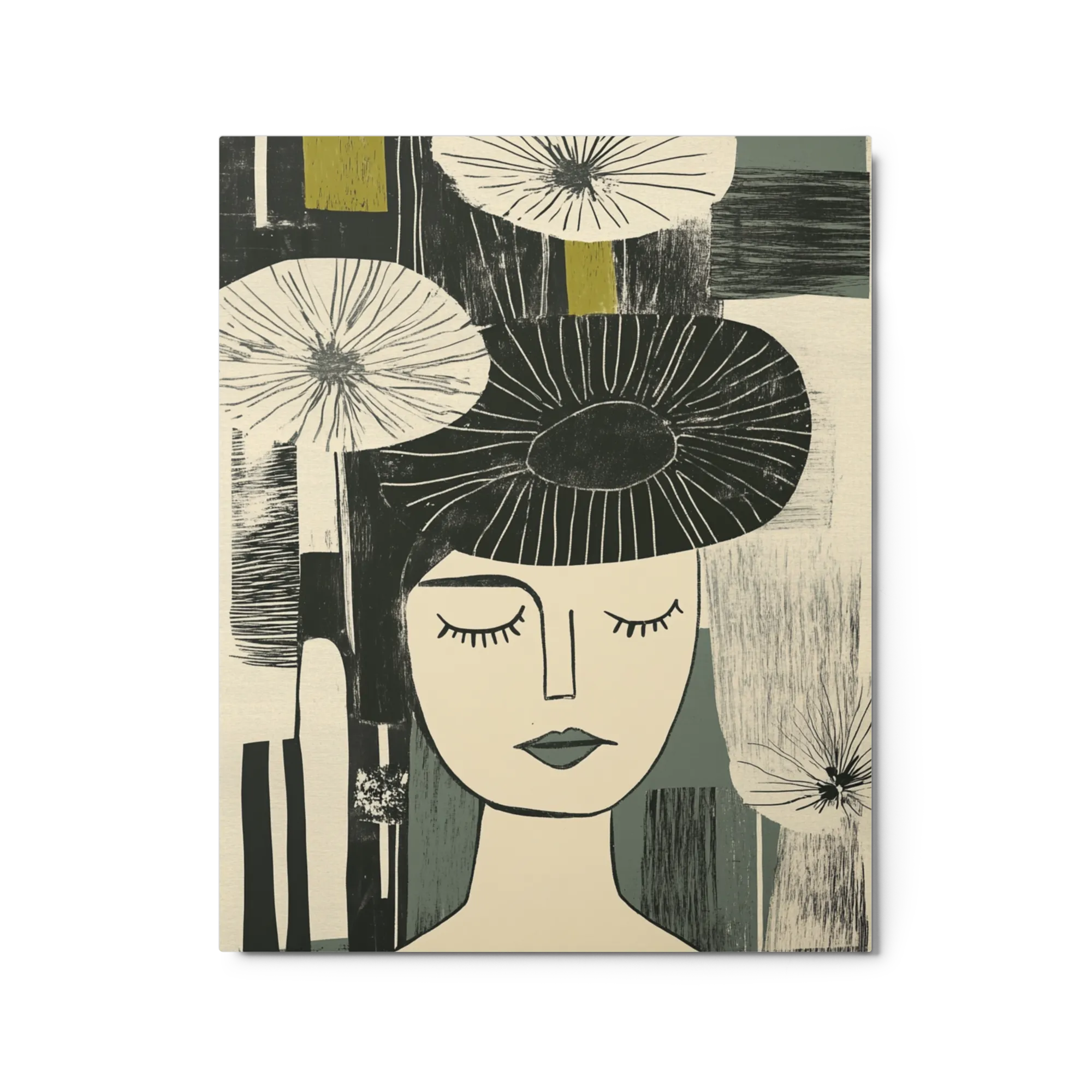 Serene Garden Portrait